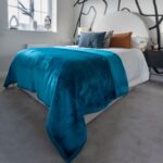 Soft & Warm Mink Throw Blanket - Teal - 200 x 240cm