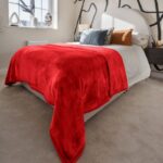 Soft & Warm Mink Throw Blanket - Red - 200 x 240cm