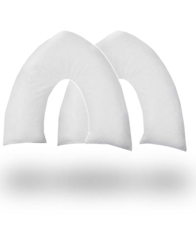 V Shape Support Pillow Polycotton Cover pack