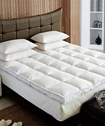 Goose Feather And Down Luxury Mattress Enhancer Bed Topper