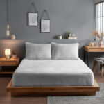 Teddy bear soft touch cuddly fitted sheet extra deep 30cm elasticated skirt - Single - White