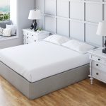Non Iron Polycotton Plain Dyed Fitted Sheet Extra Deep 25cm Elasticated Skirt - Bunk - White
