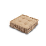 Seat Pad Cushion Booster 100% Cotton Cover 45cm Square - Tan
