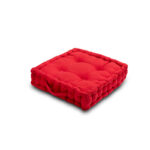 Seat Pad Cushion Booster 100% Cotton Cover 45cm Square - Red