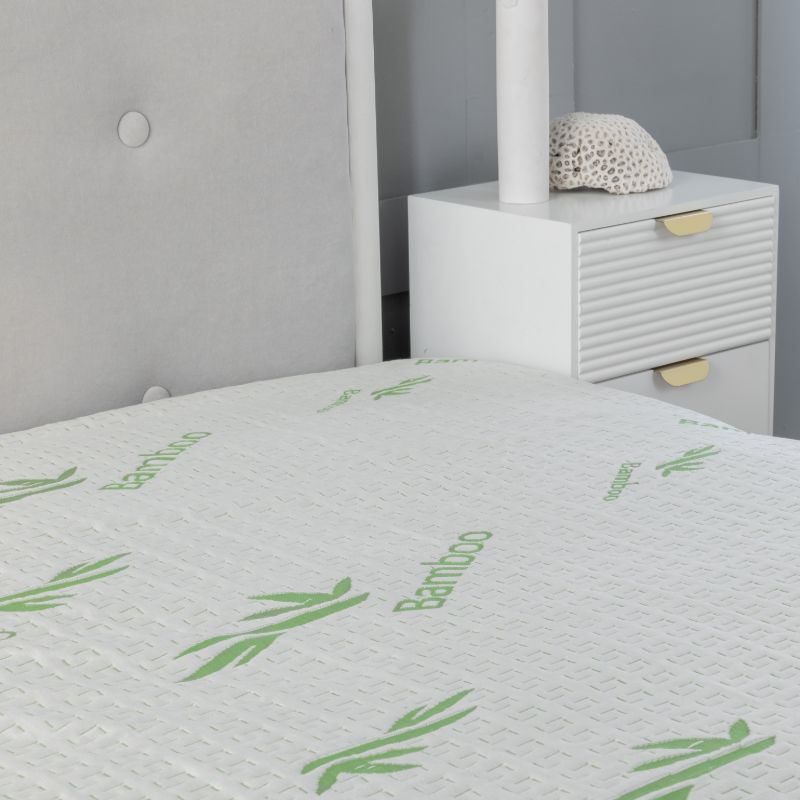 MIA Luxury Bamboo Mattress Protector - Anti-Bed Bug, Zippered Encasement For Double Bed