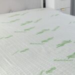 Luxury soft touch Bamboo organic waterproof mattress protector with extra deep 16” 40cm elasticated skirt - Bunk