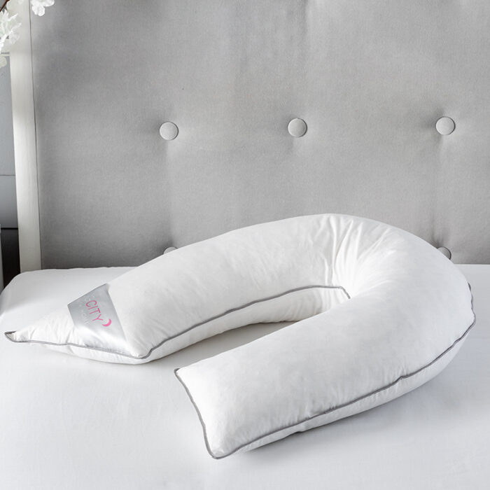 V Shape Duck Feather - Pregnancy Pillow