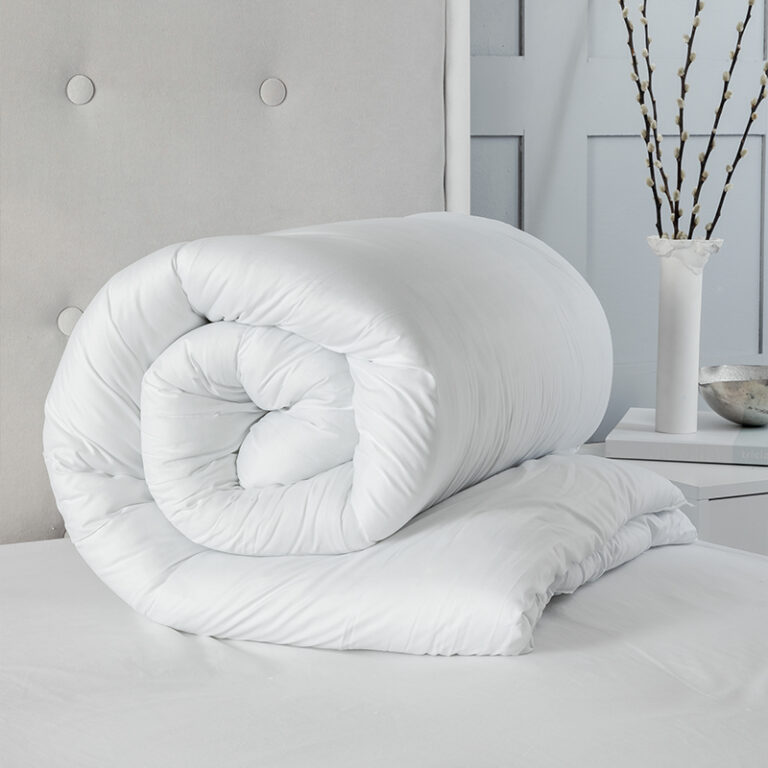 Microfibre Soft Like Down Duvet + 2 Pillows Non Allergenic Hollow Filling - 10.5 - Super King