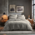 Teddy Bear Fleece Duvet Cover & Pillow Case Set - King - Cream