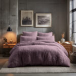 Teddy Bear Fleece Duvet Cover & Pillow Case Set - Single - Pink