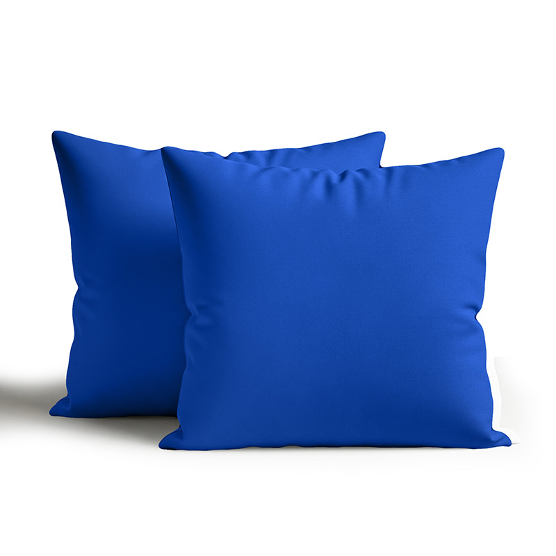 blue Waterproof Outdoor Garden Patio Cushion Cover And Inner Square Pack Of 2 or 4 - 45 x 45cm - Pack of 2 - Blue - Image 1