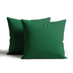 Waterproof Outdoor Garden Patio Cushion Cover And Inner Square Pack Of 2 or 4 - 60 x 60cm - Pack of 2 - Dark Green