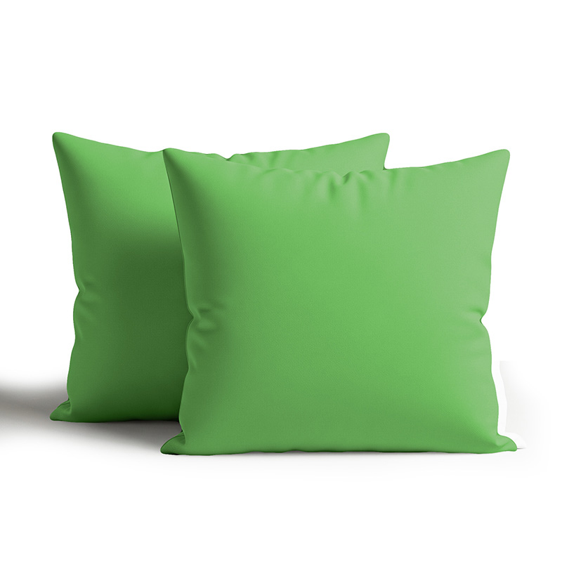 light green Waterproof Outdoor Garden Patio Cushion Cover And Inner Square Pack Of 2 or 4 - 45 x 45cm - Pack of 2 - Light Green - Image 1