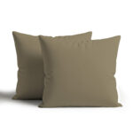 Waterproof Outdoor Garden Cushion Covers Patio Cushion Cover Cases Square Pack Of 2 or 4 - Pack of 2 - 45 x 45cm - Mink