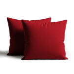 Waterproof Outdoor Garden Cushion Covers Patio Cushion Cover Cases Square Pack Of 2 or 4 - Pack of 2 - 45 x 45cm - Red