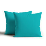 Waterproof Outdoor Garden Cushion Covers Patio Cushion Cover Cases Square Pack Of 2 or 4 - Pack of 2 - 60 x 60cm - Teal