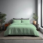 Microfibre Soft Touch Duvet Cover And Pillowcase/s Set Bed Linen - Duck Egg - King