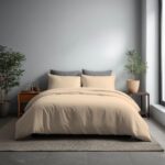 Microfibre Soft Touch Duvet Cover And Pillowcase/s Set Bed Linen - Cream - Double