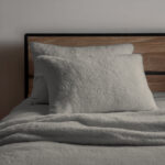Teddy Bear Fleece Super Soft Cosy Pillow Case Pair - Cream