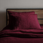 Teddy Bear Fleece Super Soft Cosy Pillow Case Pair - Plum