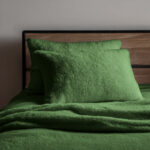 Teddy Bear Fleece Super Soft Cosy Pillow Case Pair - Sage
