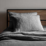 Teddy Bear Fleece Super Soft Cosy Pillow Case Pair - Silver