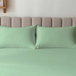 Microfibre Soft Touch Plain Dyed Housewife Pillowcase Pair - Duck Egg