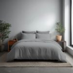 Microfibre Soft Touch Duvet Cover And Pillowcase/s Set Bed Linen - Silver - King