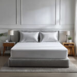 Microfibre Soft Touch Fitted Sheet 40cm Extra Deep Skirt Plain Dyed Bed Linen - White - Double