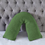 Teddy Bear Fleece Super Soft Cosy V Shape Pillowcase - Sage