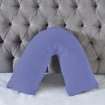 Teddy Bear Fleece Super Soft Cosy V Shape Pillowcase - Navy Blue