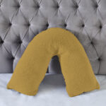 Teddy Bear Fleece Super Soft Cosy V Shape Pillowcase - Ochre