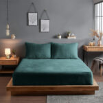 Teddy bear soft touch cuddly fitted sheet extra deep 30cm elasticated skirt - King - Teal