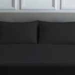 Luxury 200TC Housewife Pillowcase Pair Soft Feel - Black