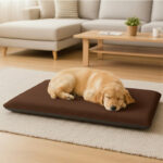 Fleece Large Pet Bed Cover Soft Warm Washable Dog and Cat Bed for Cozy Comfort - Chocolate