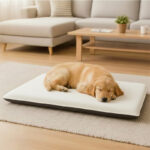 Fleece Large Pet Bed Cover Soft Warm Washable Dog and Cat Bed for Cozy Comfort - Cream