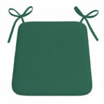 Foam Seat Pad with Ties Comfortable Chair Cushion for Dining, Kitchen Garden Seating - Green