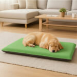 Fleece Large Pet Bed Cover Soft Warm Washable Dog and Cat Bed for Cozy Comfort - Green