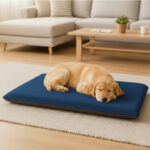 Fleece Large Pet Bed Cover Soft Warm Washable Dog and Cat Bed for Cozy Comfort - Navy Blue