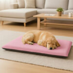 Fleece Large Pet Bed Cover Soft Warm Washable Dog and Cat Bed for Cozy Comfort - Pink