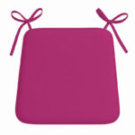 Foam Seat Pad with Ties Comfortable Chair Cushion for Dining, Kitchen Garden Seating - Plum