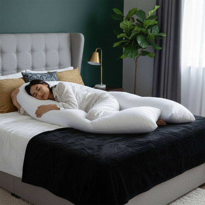 9ft U Shaped Pregnancy Body Pillow Full Body Maternity Support for Back Hips Neck Pain Relief