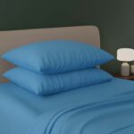 Flannelette Pillowcases Soft Brushed Pillow Covers Warmth And Comfort - Blue