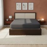 Satin Stripe Soft Touch Fitted Sheet 40cm Extra Deep Skirt Bed Linen - Super King - Charcoal