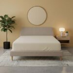 Flannelette Fitted Sheet Soft Brushed Cotton Bedding Warmth Comfort - Super King - Cream