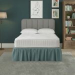 Base Valance Polycotton Sheet for Divan Beds Easy Care Bed Base Cover - Single - Duck Egg