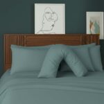 V Shape Pillowcase for Support Maternity Pillows Polycotton Easy Care - Duck Egg Blue