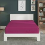Polycotton Fitted Sheet Extra Deep 40cm Skirt Easy Care - King - Fuchsia