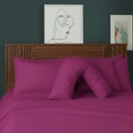 V Shape Pillowcase for Support Maternity Pillows Polycotton Easy Care - Fuchsia