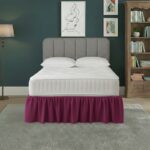 Base Valance Polycotton Sheet for Divan Beds Easy Care Bed Base Cover - King - Fuchsia